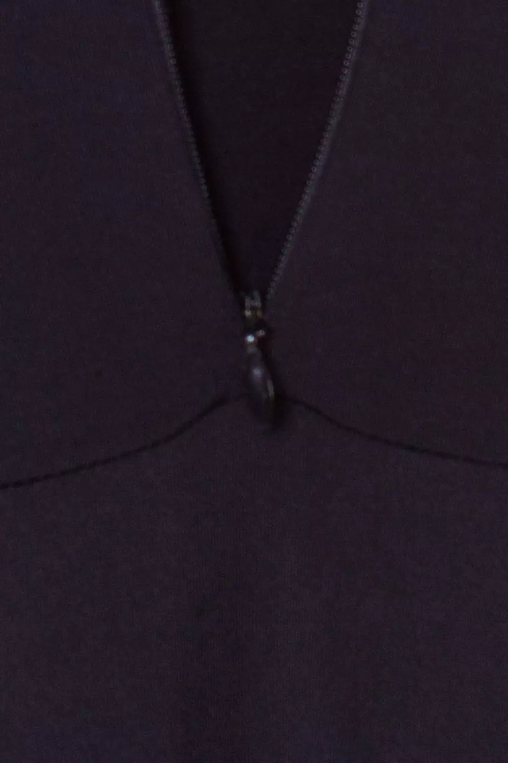 JV Hasanah Adelia Zipper Breastfeeding Dress Black | Gamis Kensy Jersey Busui Friendly