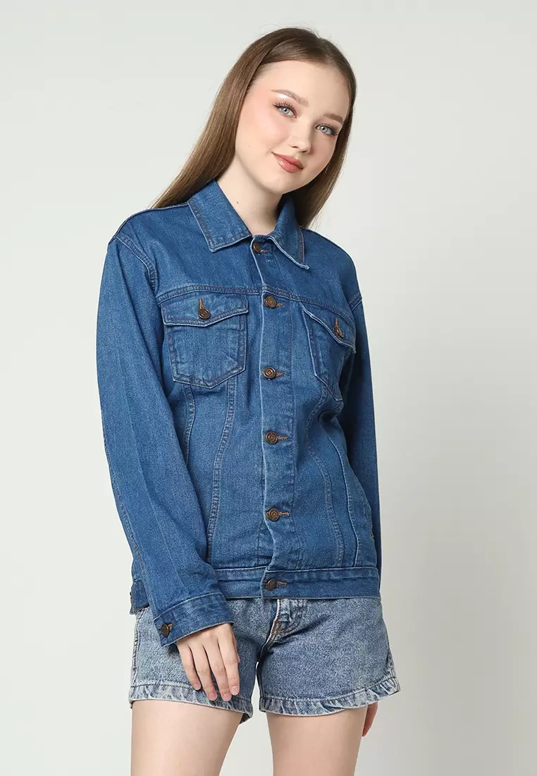 Jaket Denim Wanita Safir Blue 292502