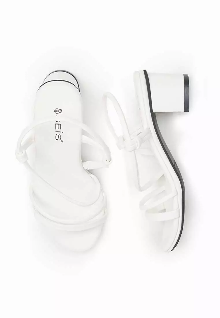 Seis Jovita Sandal Heels Tali - Sandal Wanita Heels 5Cm-WHITE