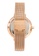 Stuhrling Original pink and gold 3946 Quartz Mesh Strap Watch & Earrings Set 898CAACCD5A013GS_4