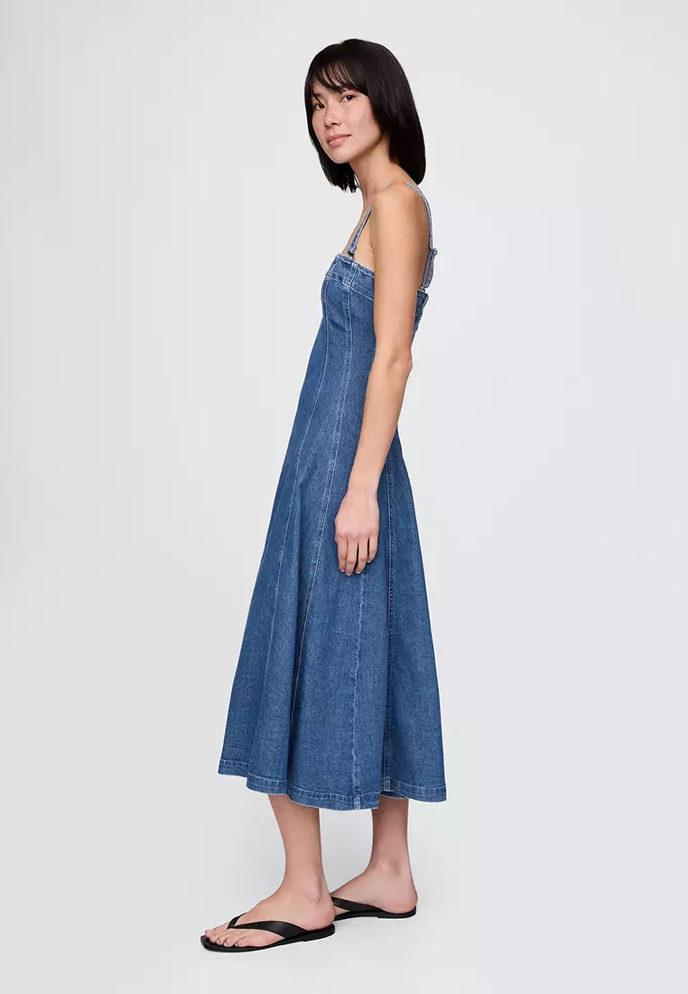 Fit & Flare Denim Dress