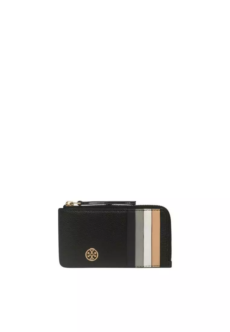 Robinson Pebbled Top-Zip Card Holder/coin Purse