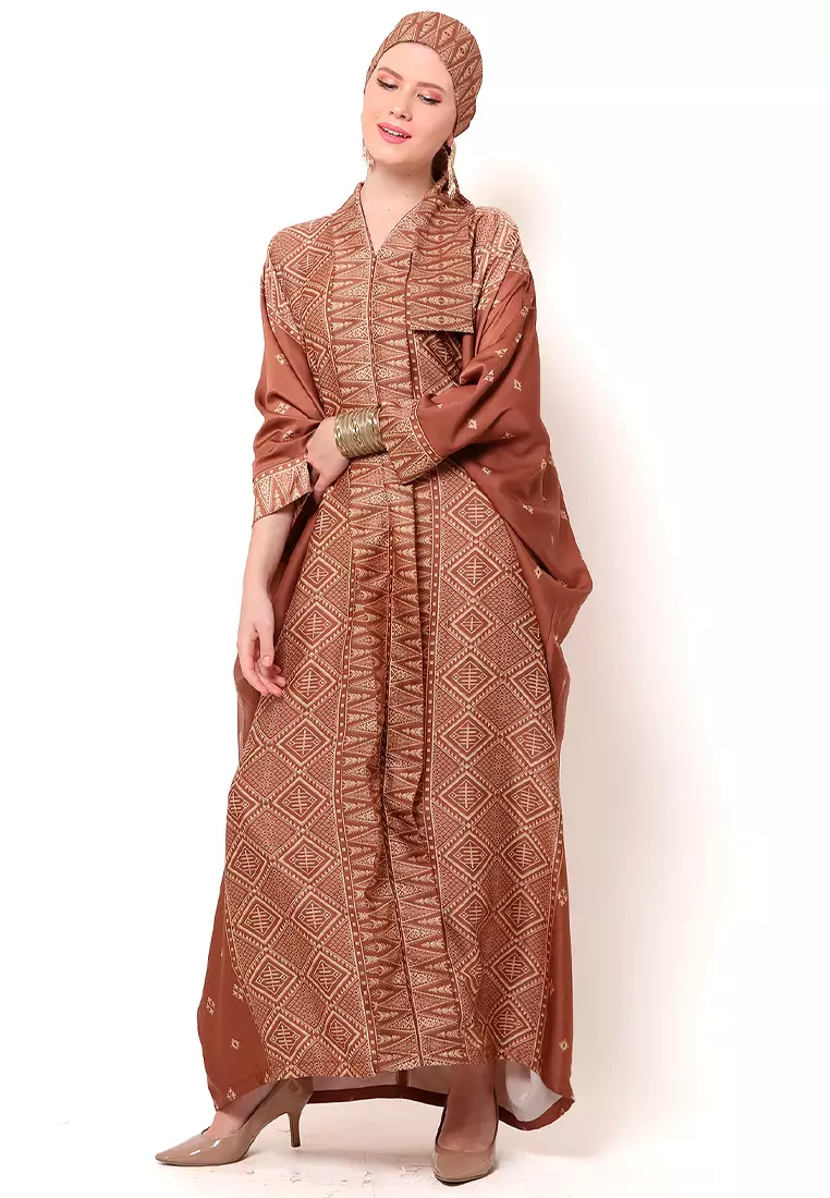 Kanzi Exclusive Long Sleeve Songket Kaftan