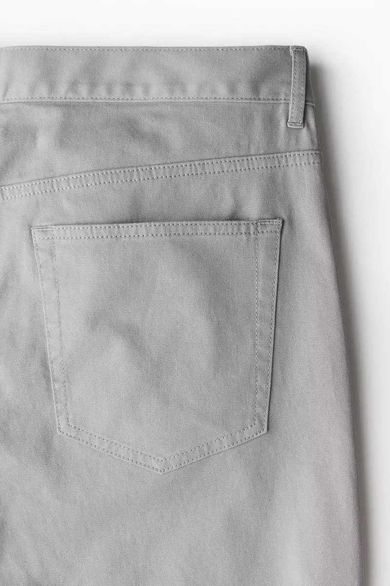 Slim Fit Cotton twill trousers