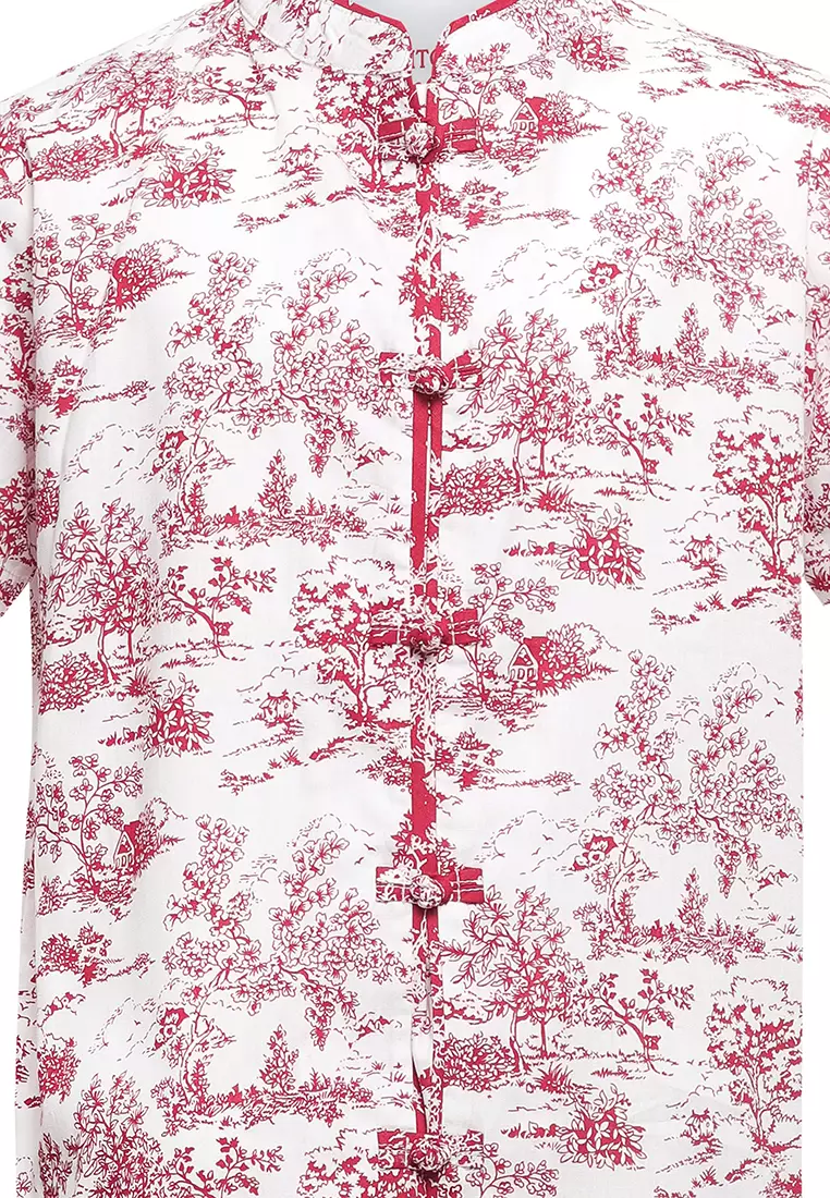 Pito Dito Boy Yangyang Kemeja Pendek Ciang-i anak Merah