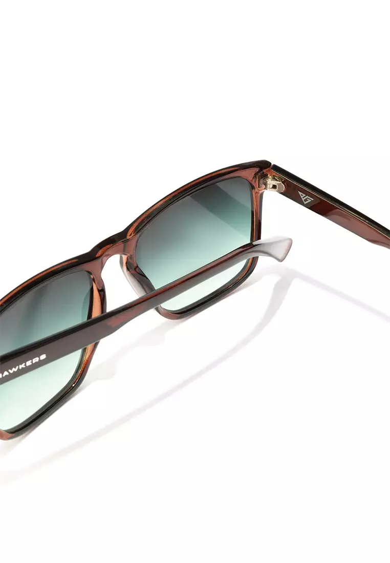 HAWKERS x Pierre Gasly Brown DUST Sunglasses for Men and Women, Unisex. UV400 Protection. Official Product designed in Spain