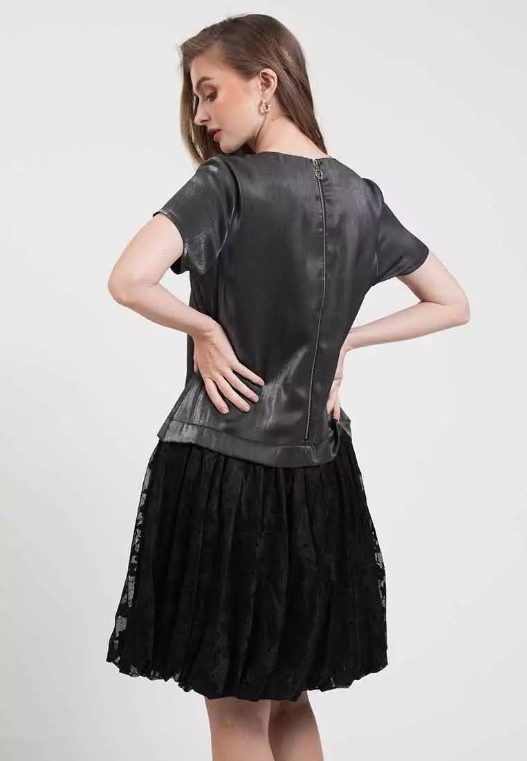 Sophie Floral Laced Midi Dress