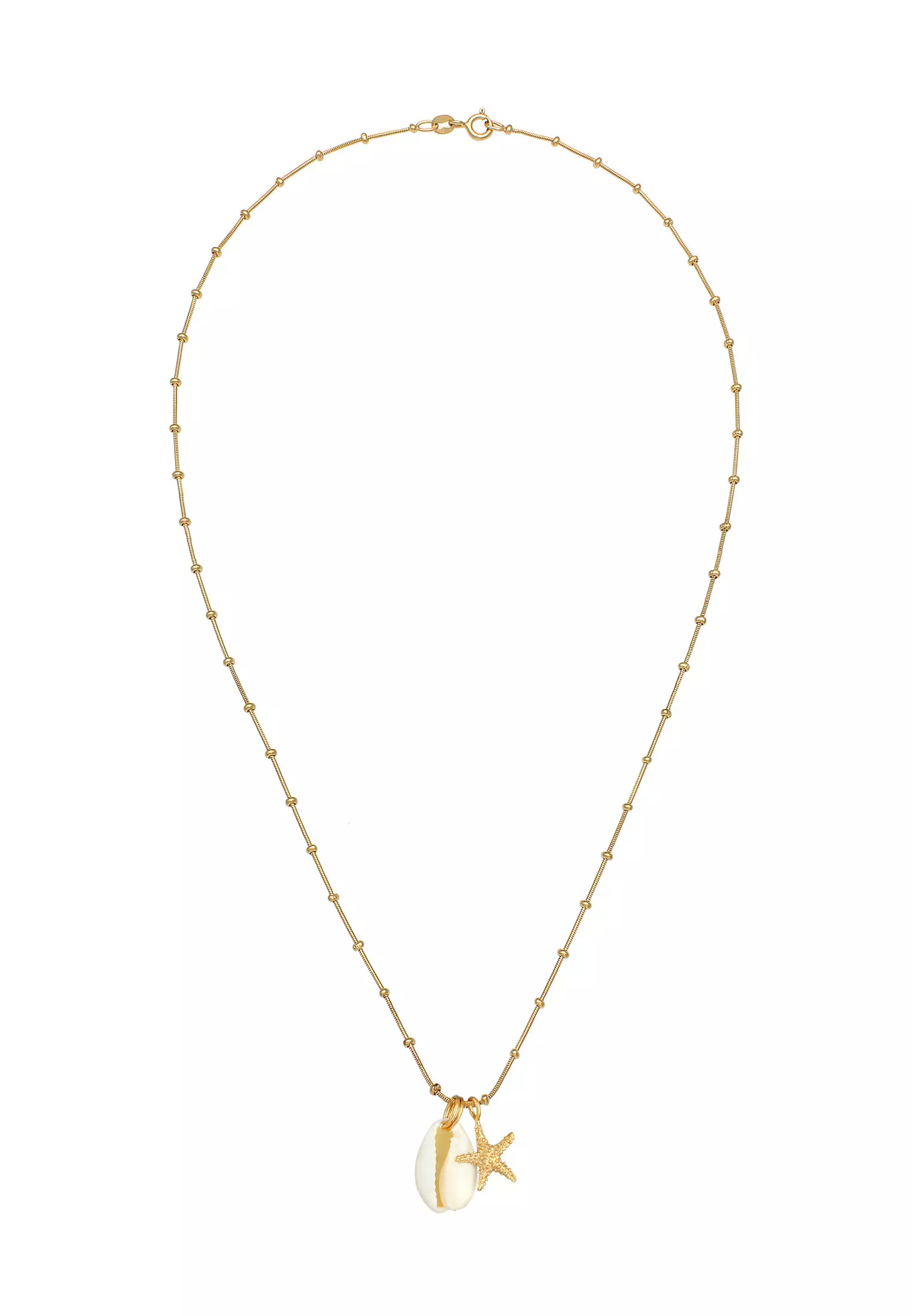 项链贝壳杉贝壳海星夏季潮流镀金
