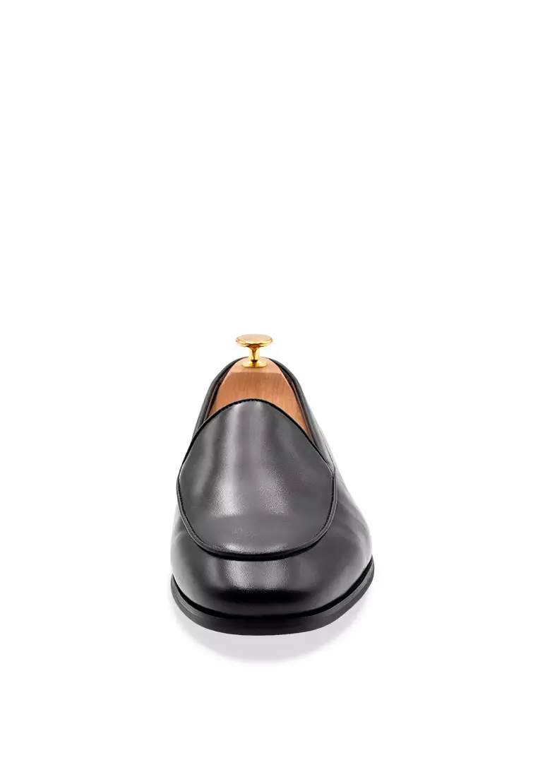 Monteros Black Belgian Venetian Loafer
