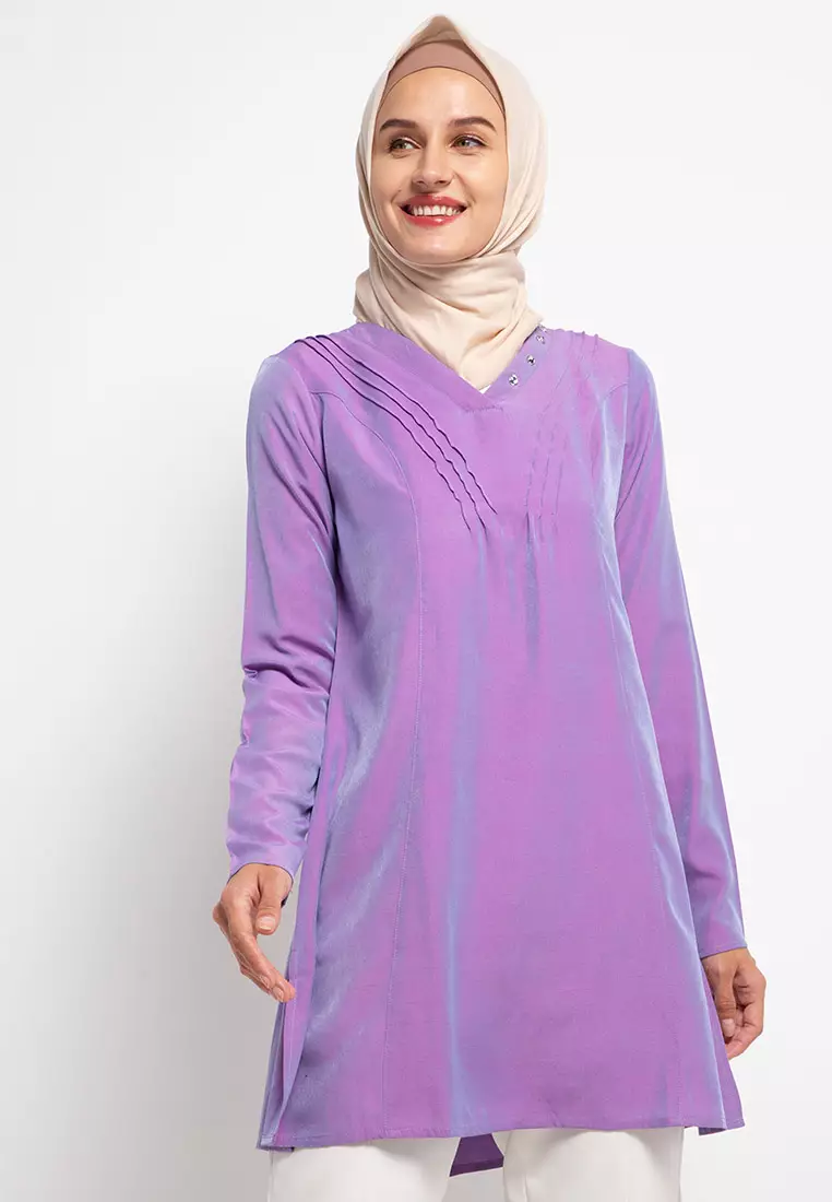 AZZAR Velli Tunic in Violet