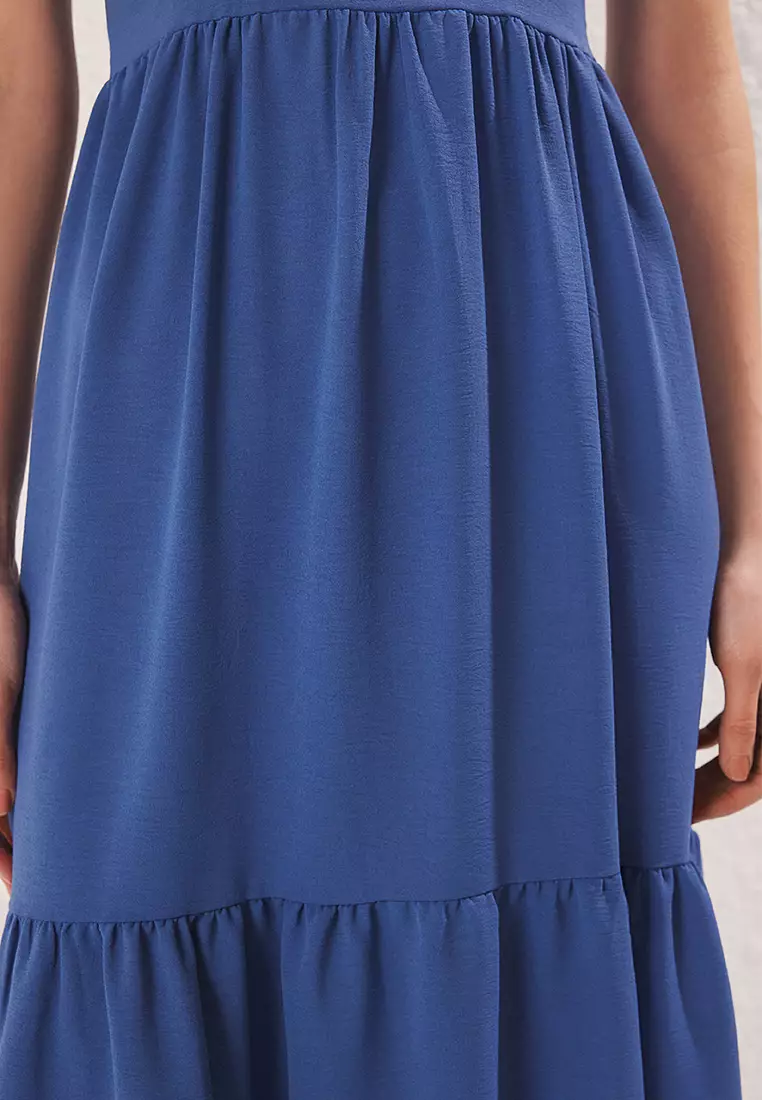 Double Breasted Midi Dress