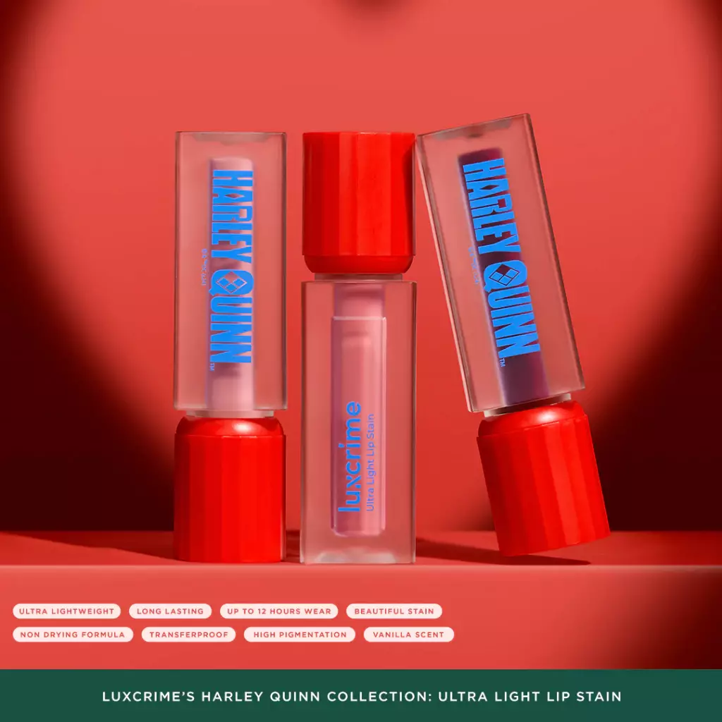 Luxcrime Harley Quinn Ultra Light Lip Stain - Puddin’