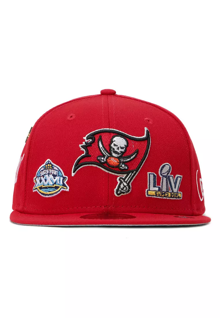 Tampa Bay Buccaneers New Era Historic Champs 59FIFTY Fitted Hat - Scarlet