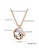 Air Jewellery gold Luxurious Circle Necklace In Rose Gold 0DFC8AC391BE4EGS_5