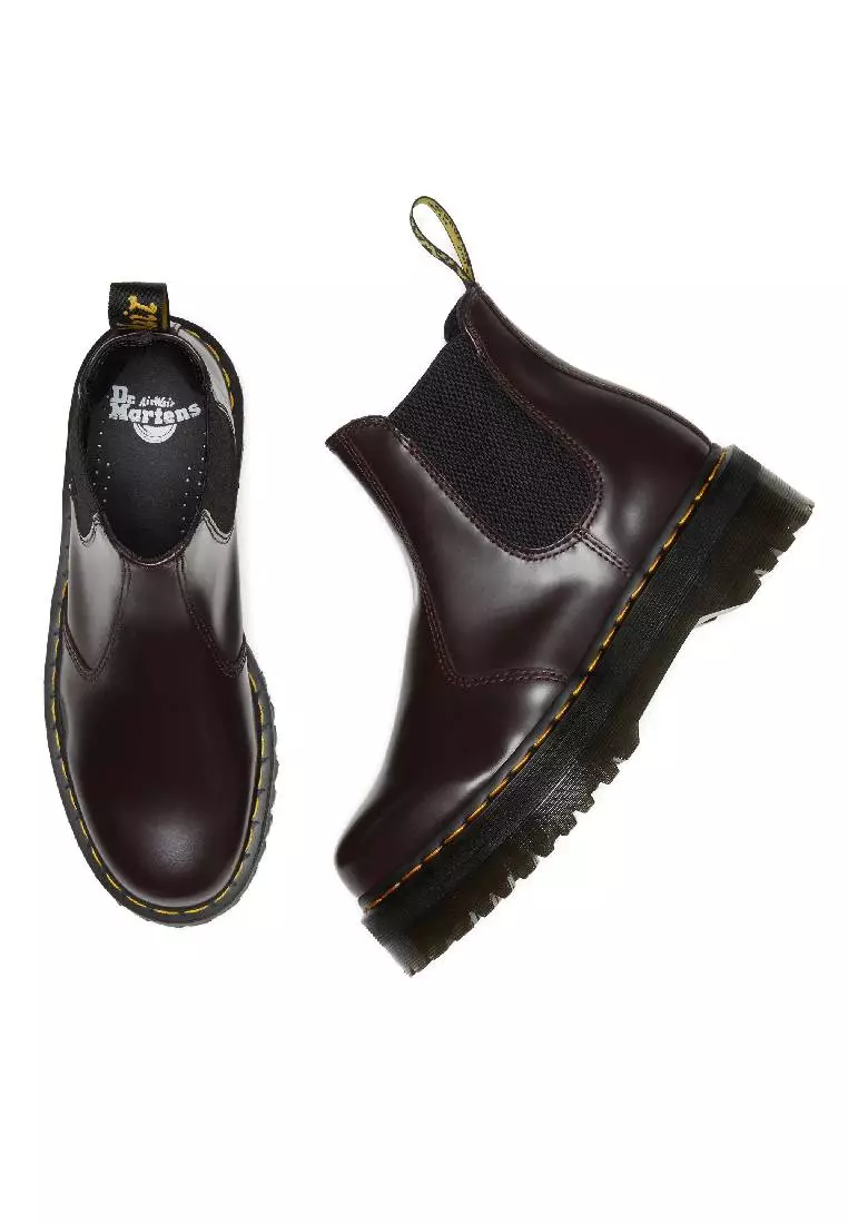 Doc martens store burgundy chelsea boots