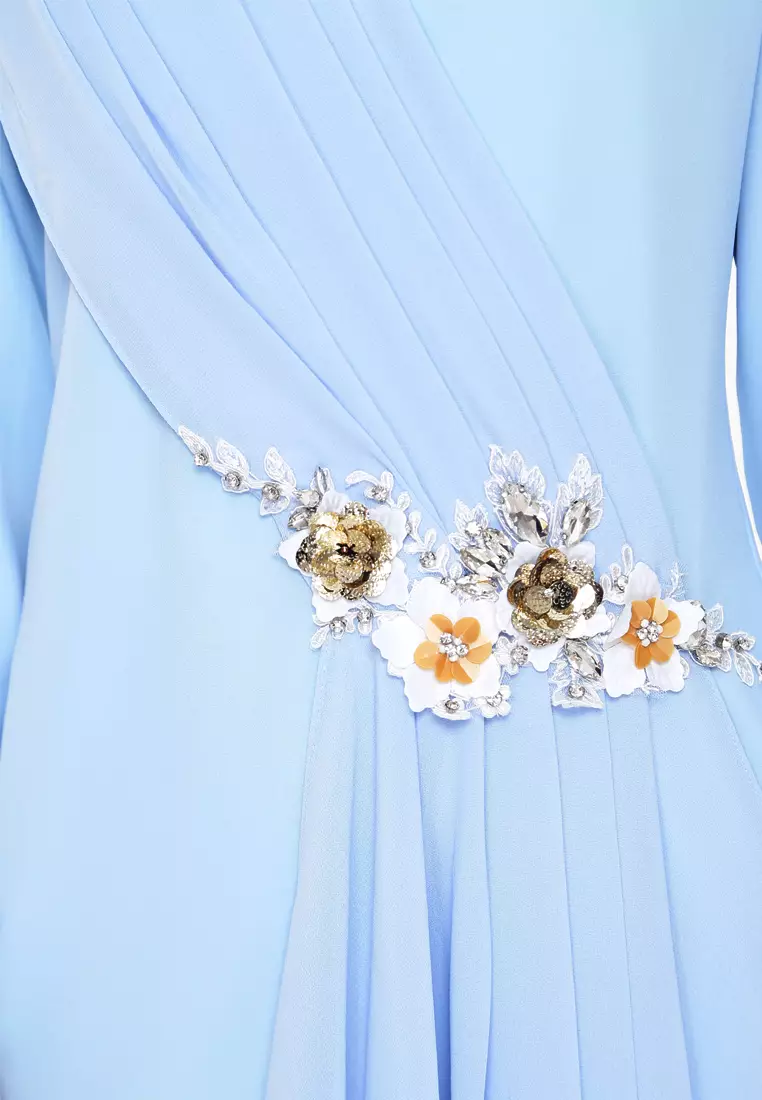 Pionery Kurung Modern in Light Blue