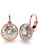 Krystal Couture white KRYSTAL COUTURE Audrey Lever Back Earrings Embellished with Swarovski® crystals-Rose Gold/Clear B66F2AC3F4DC4FGS_1