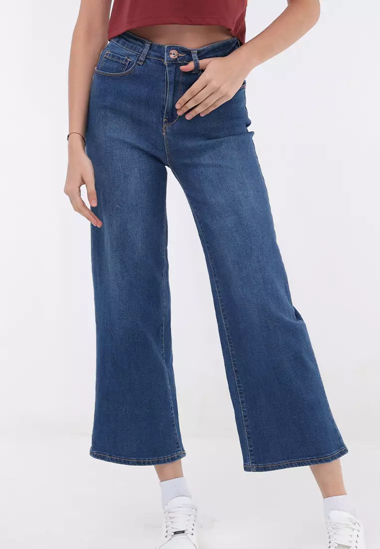 Denim Wide Leg Ladies Jeans
