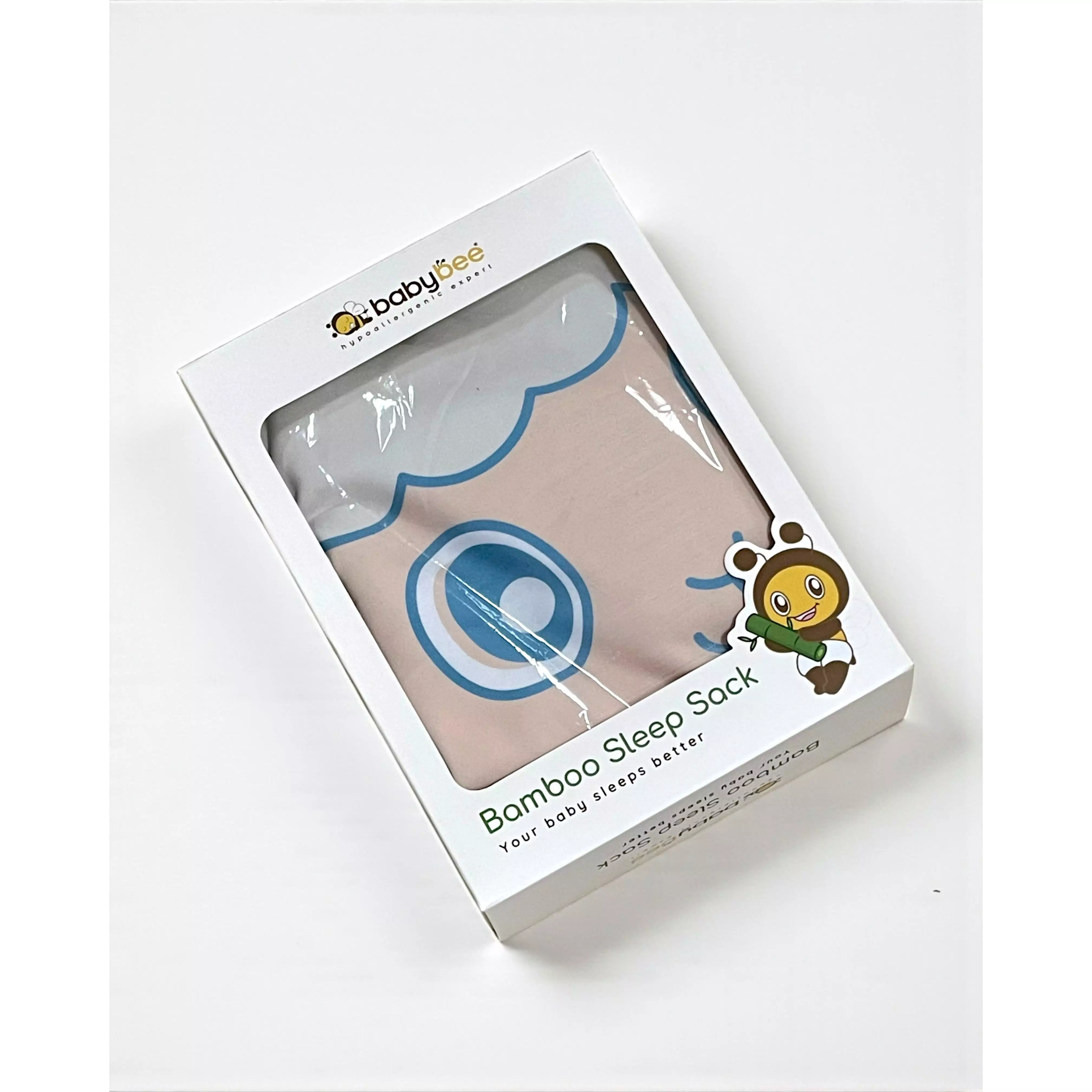 Babybee Bamboo Sleep Sack Blue - Bedong Bayi Hypoallergenic