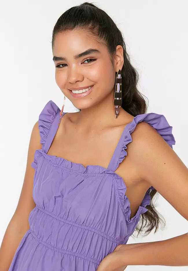 Buy Trendyol Purple Dress 2024 Online ZALORA Philippines