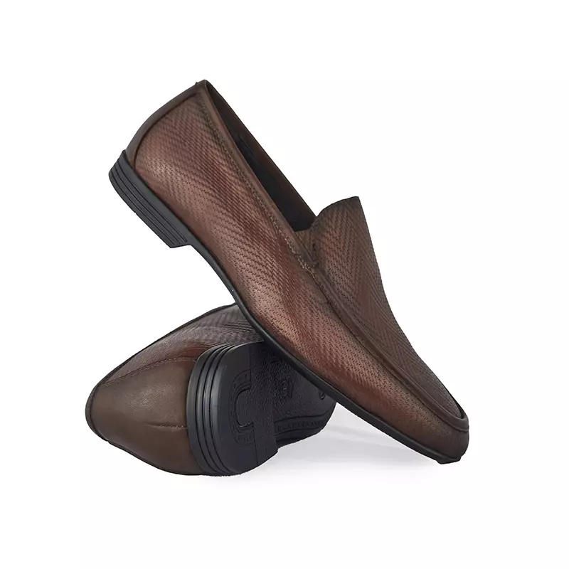 Sepatu Pria Casual Loafer Moccasin Gino Mariani Almer Brown