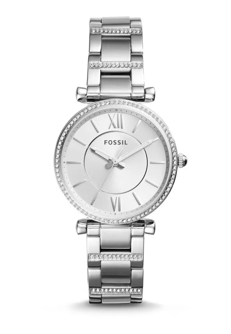 Fossil Fossil Carlie 3-Hand Stainless Steel Watch ES4341 2024 | Buy ...
