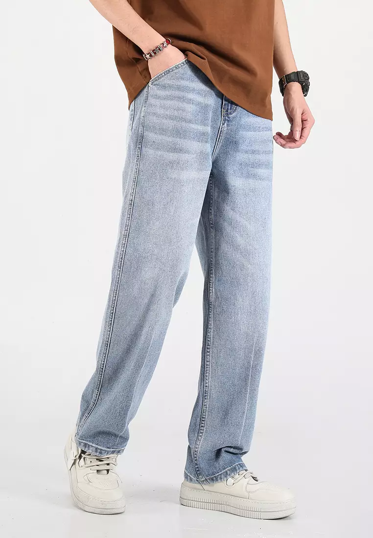 High Street Straight Washed Jeans AY-mjG63