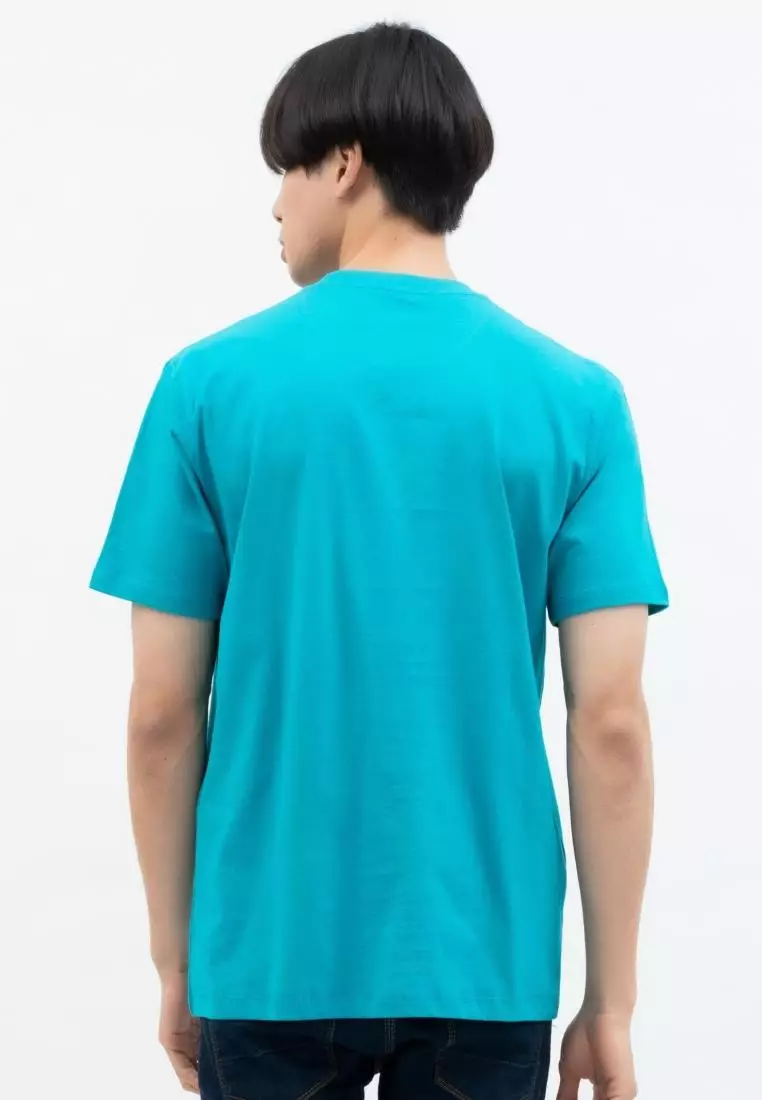Kaos Polos Pria Premium Katun Combed Lengan Pendek Biru Langit
