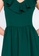 ZALORA BASICS green V-Neck Ruffle Mini Dress AFFBBAA74525D8GS_3