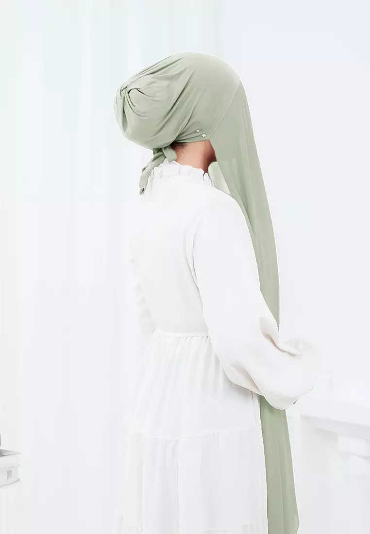 HIJAB INSTAN ELENA - DUSTY SAGE