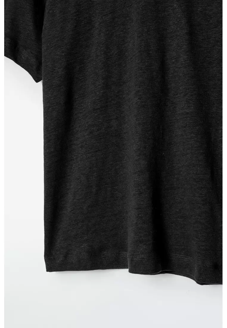 CREW-NECK LINEN T-SHIRT