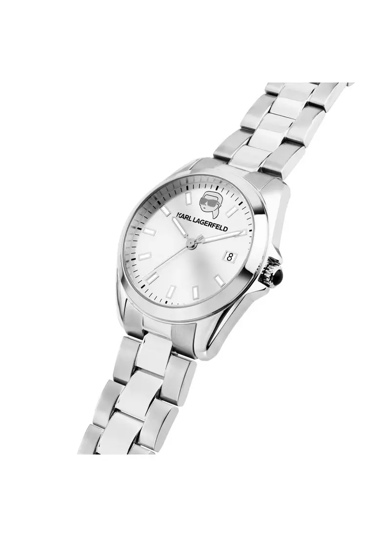 【2 Years Warranty】KARL LAGERFELD 35mm Women's Iconic Quartz Watch R0553101517