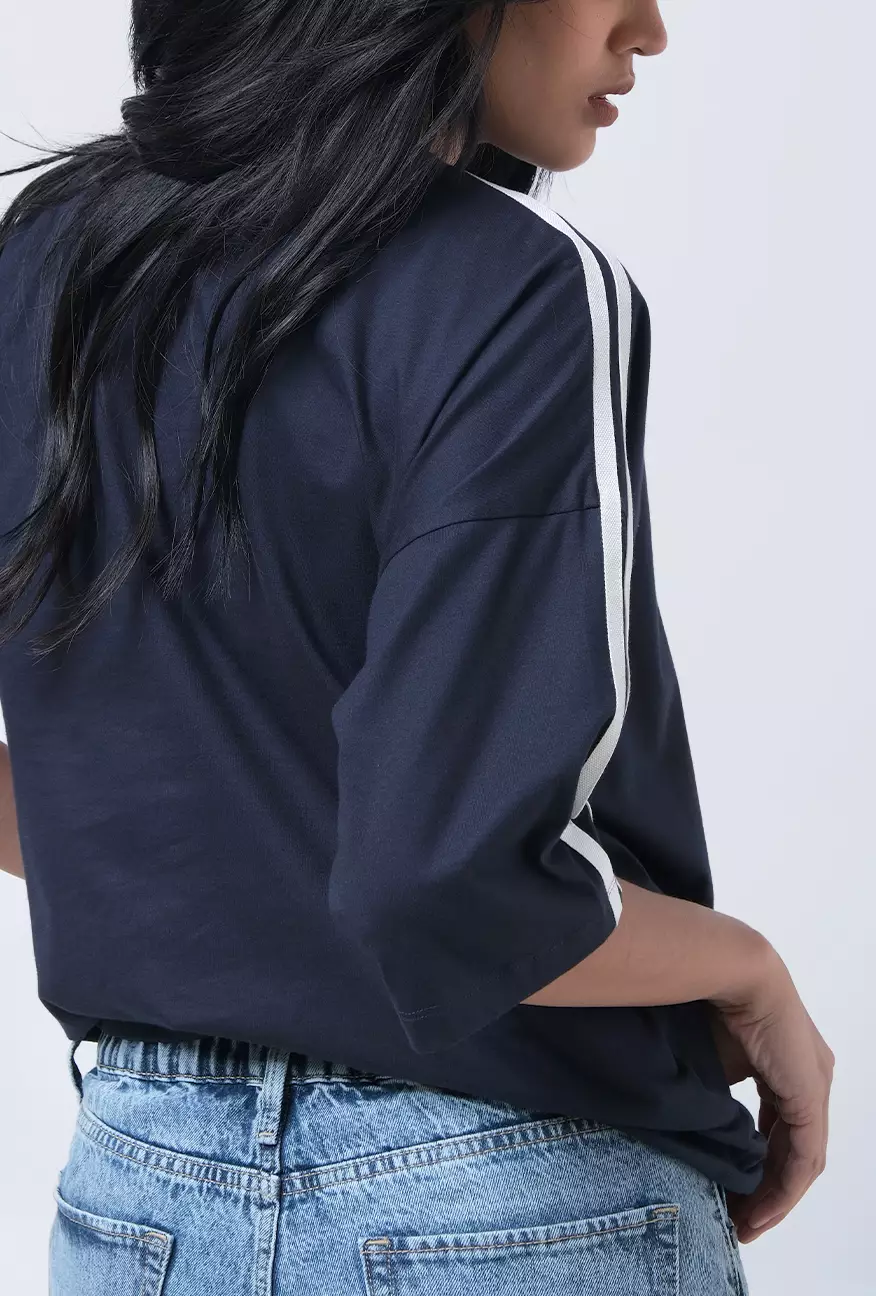 Kaos Wanita Nadlin Navy