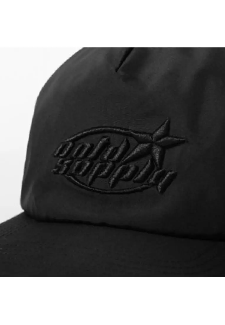 OOTDSUPPLY Parachute 6 Pannel Caps Bordir Supernova Black I Topi Hat Bordir Pria & Wanita | CAP36