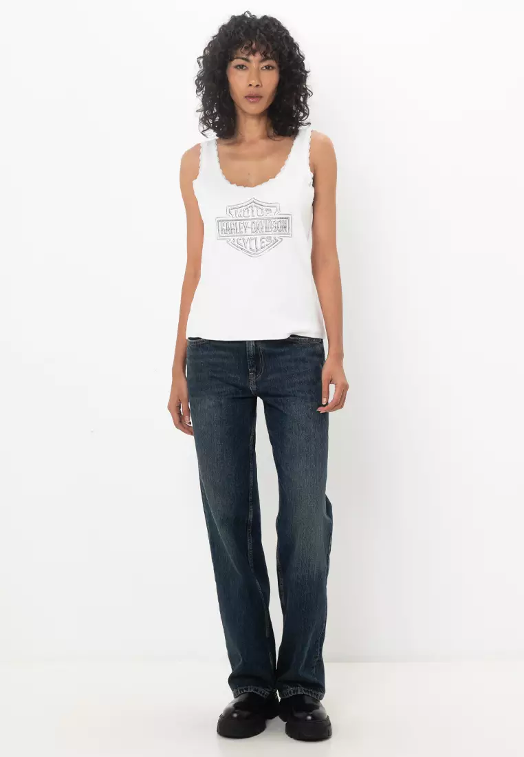 Harley-Davidson® Essential Bling Lace Trim Tank