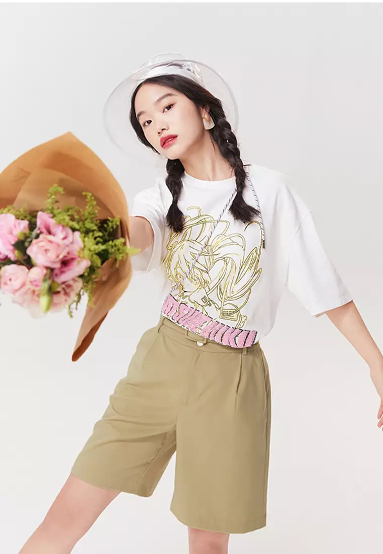 Smart Casual Shorts with Belt