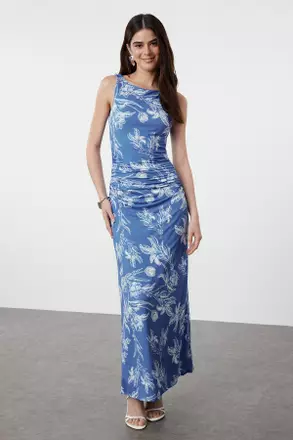 princess polly baby blue dress QUIN Bodycon Dress in Almond  As Intended