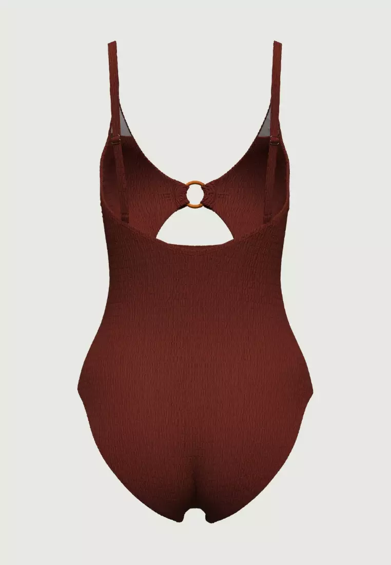 Tropadelic Texture Earth Bamboo Ring Onepiece