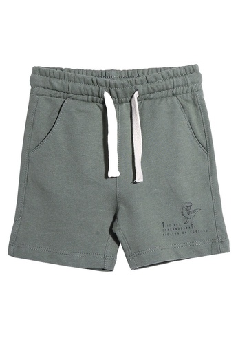 FOX Kids & Baby green Drawstring Knit Bermuda Shorts 8BE33KAB2EF8F4GS_1