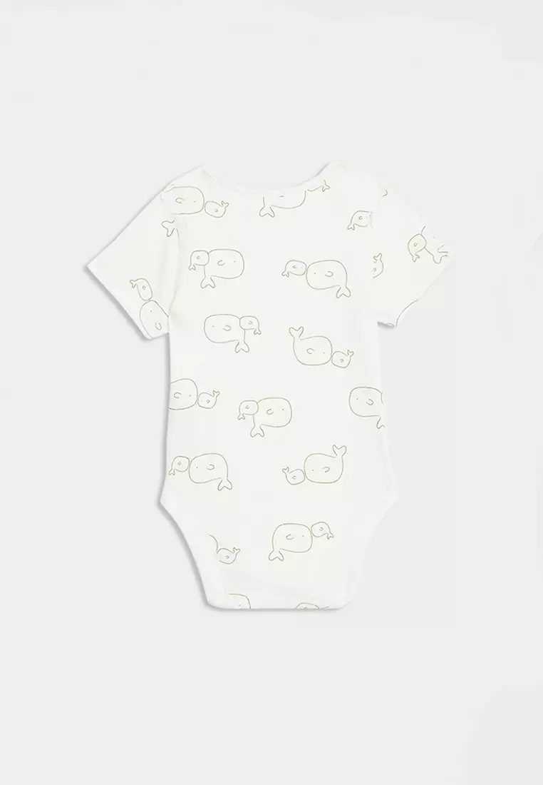 7Pk Pure Cotton Patterned Bodysuits