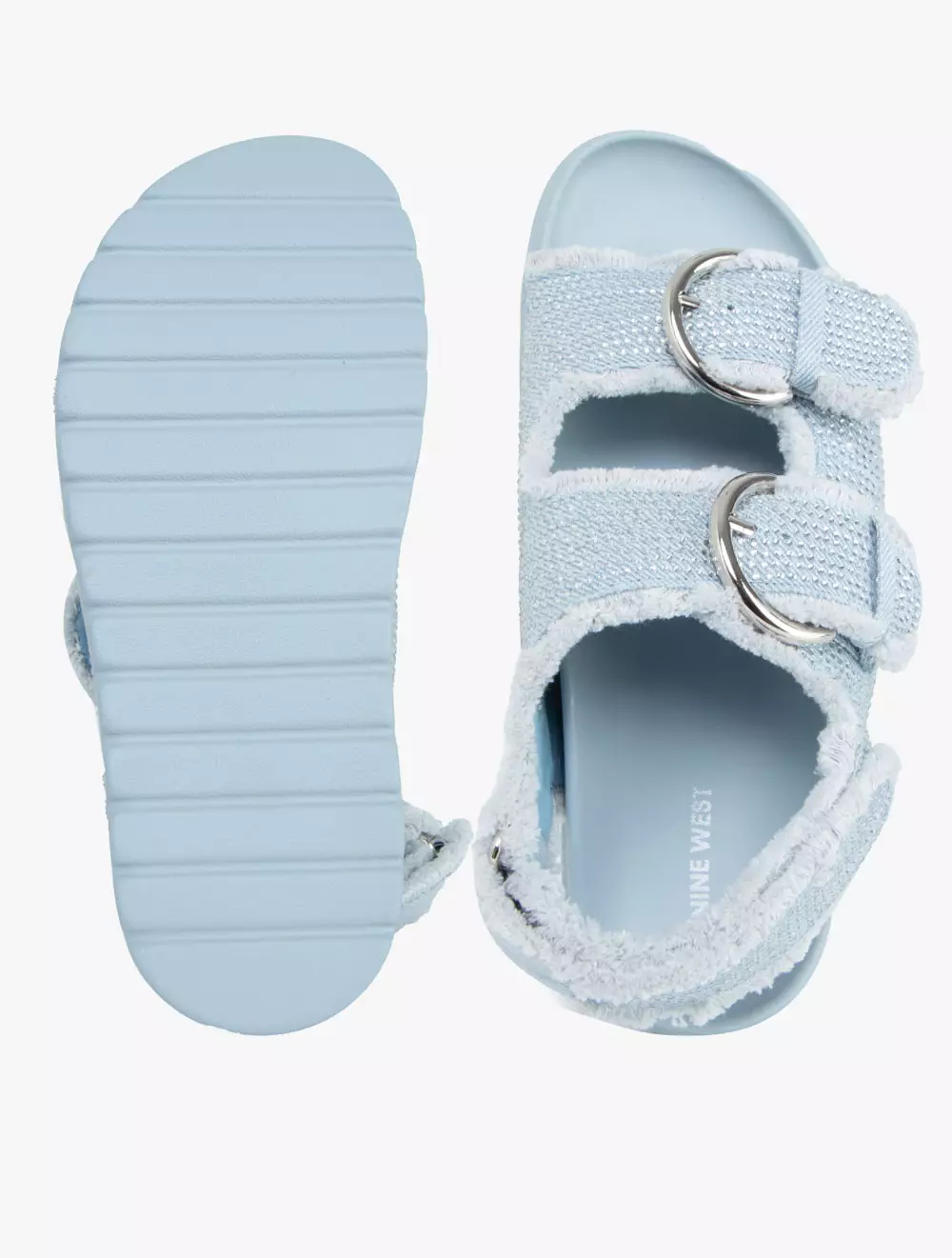 Nine West APRIL Women's Flat Sandals - Blue