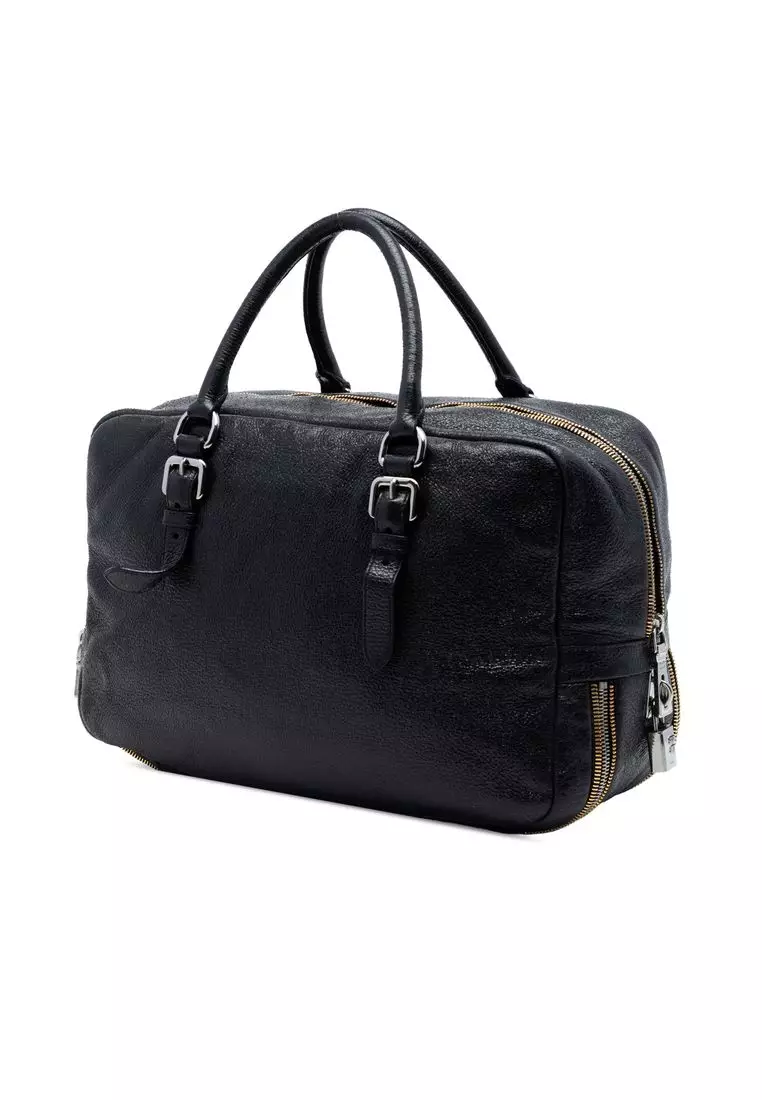 Pre-Loved Prada Cervo Lux Bauletto Handbag