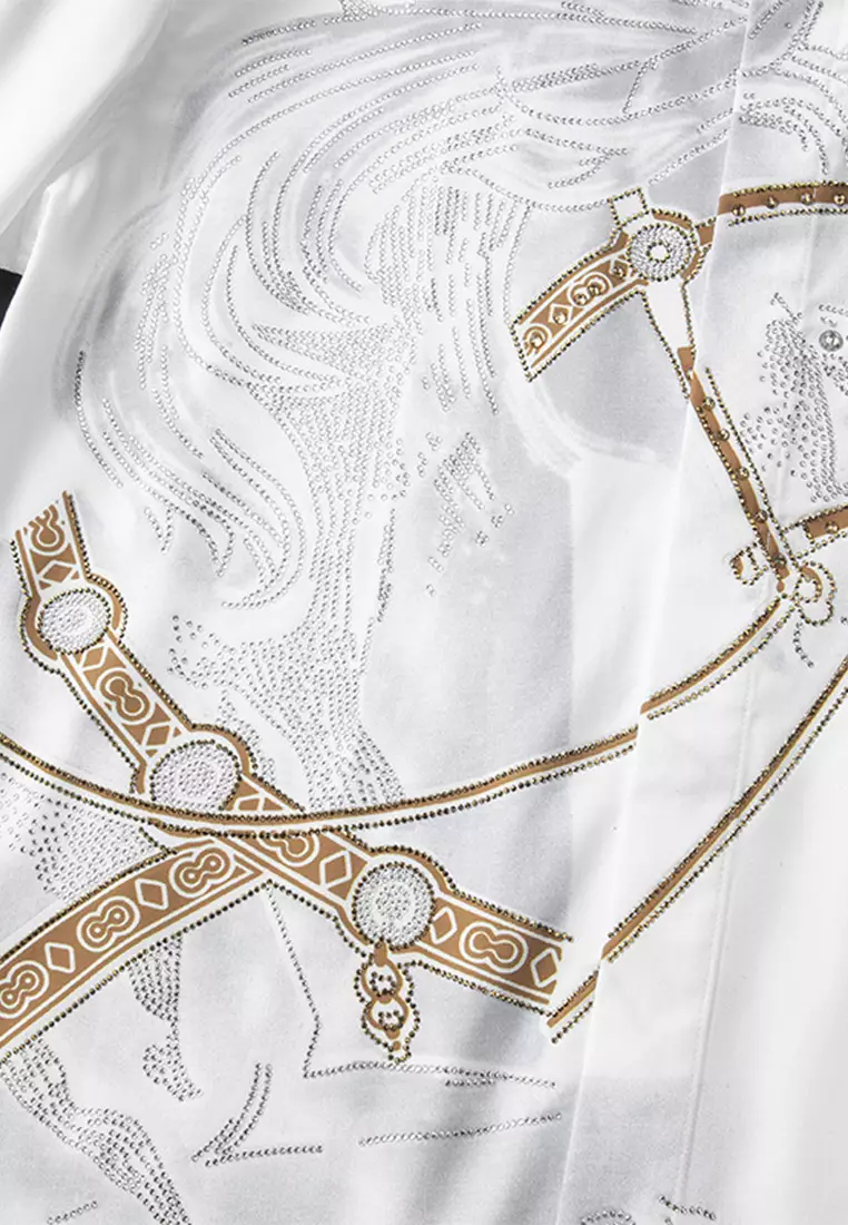 Casual Printed Hot Diamond Shirt ND2159