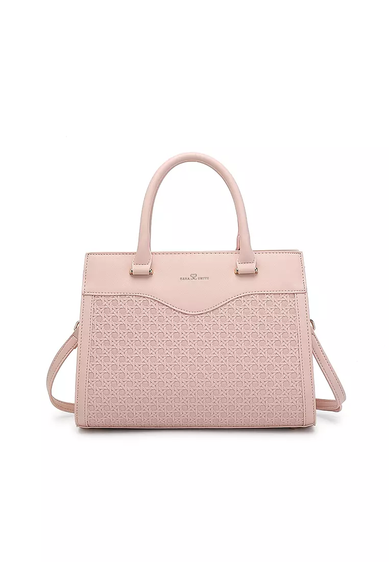 Women's Top Handle Bag / Sling Bag / Crossbody Bag - Pink