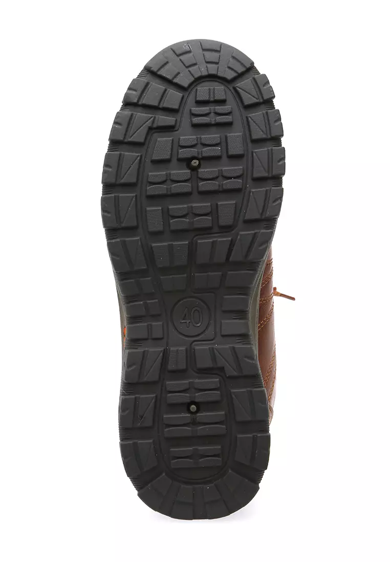 Anando Sepatu Sport Pria Sneakers Shoes Casual Elegant Design Material PU Leather ORIGINAL - Brown