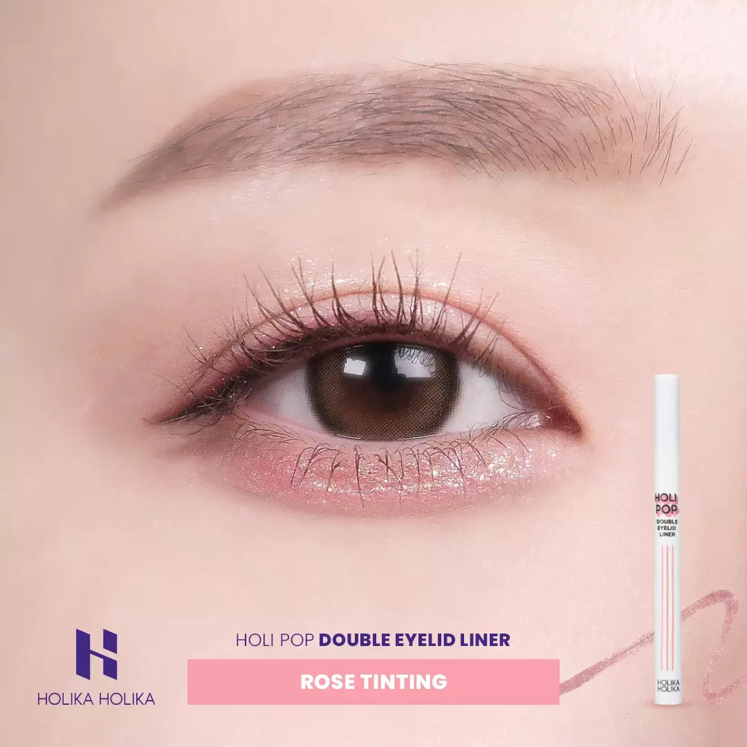 Holika Holika Holi Pop Double Eyelid Liner - Rose Tinting