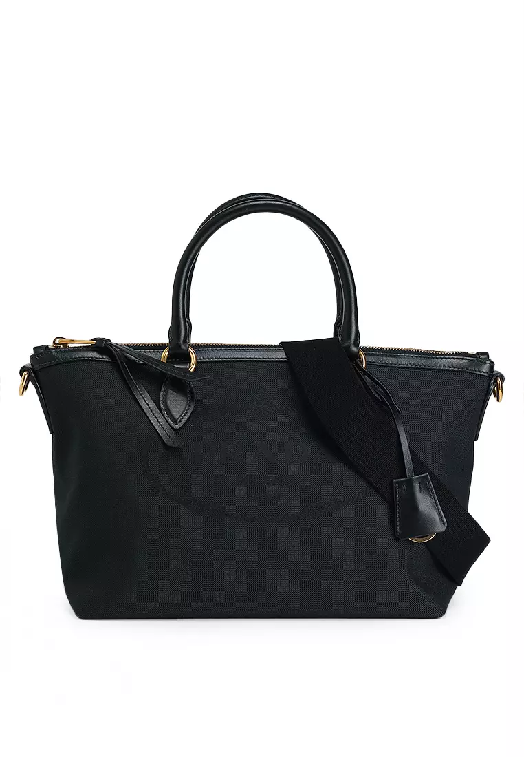 Logo Jacquard Top-Handle Bag (tr)