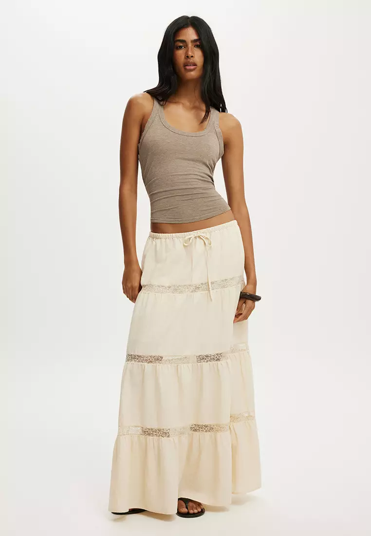 Haven Multi Tiered Maxi Skirt