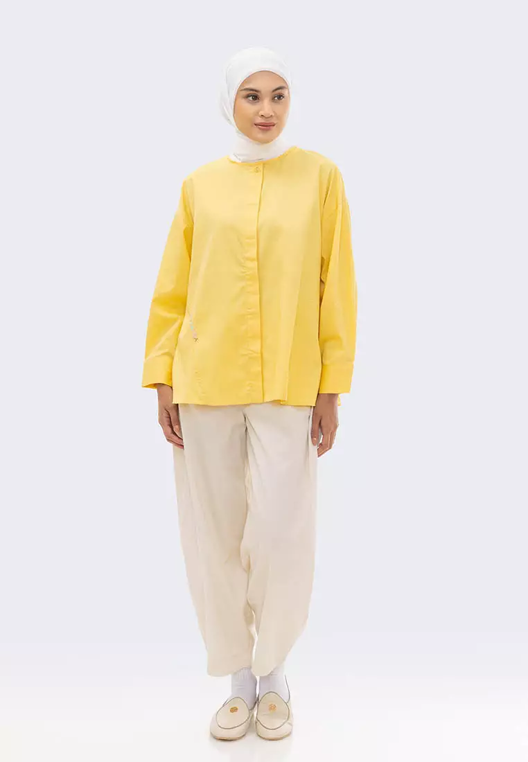 Ria Miranda Yellow Ginnie Top
