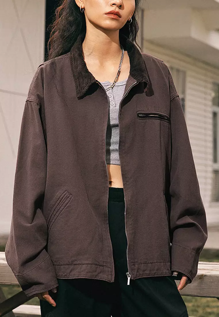 Loose hot sale corduroy jacket